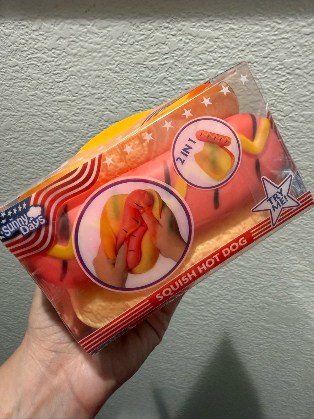 Must-have of the season ⭐️ Sunny Days Hot Dog  2-in-1 Jumbo Squishy. Viral toy